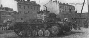 Немецкий легкий танк Pz. II Ausf.A на улицах Варшавы. Сентябрь 1939 года