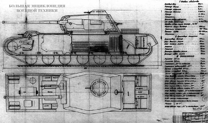 Проект танка КВ-4 инженера М. Креславского