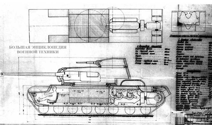 Проект танка КВ-4 инженера Н. Стукова